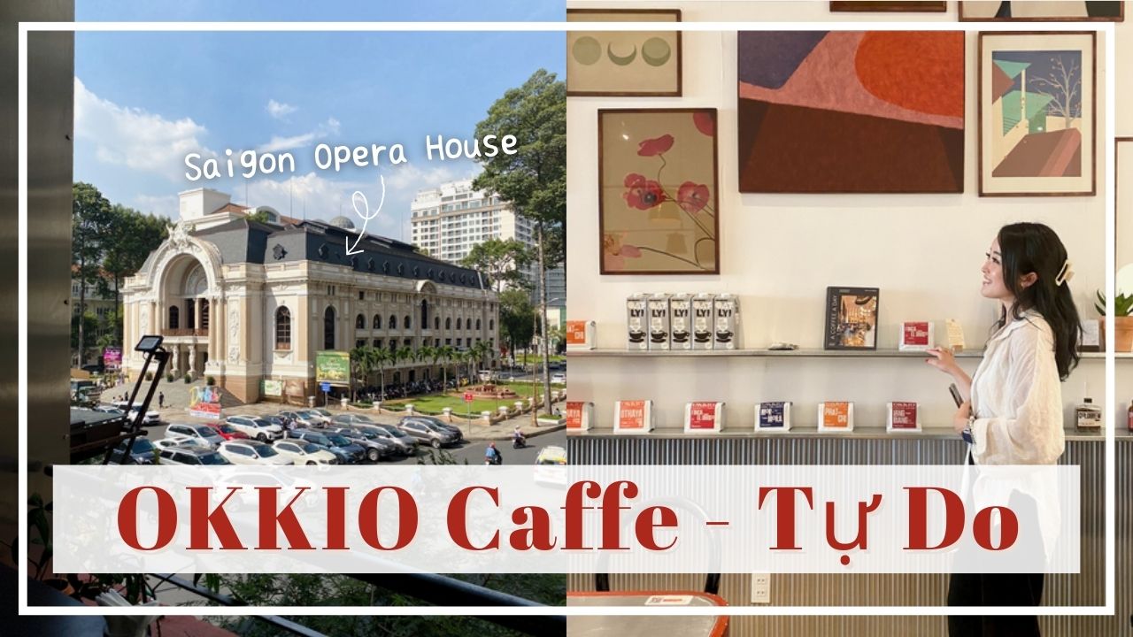 【OKKIO Caffe - Tự Do】ホーチミン歌劇場を一望しながらカフェタイム！ドンコイ通り散策中の小休憩にオススメ！